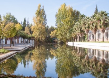 Mogón natural pool, artificial beach. Natural areas of Jaén province